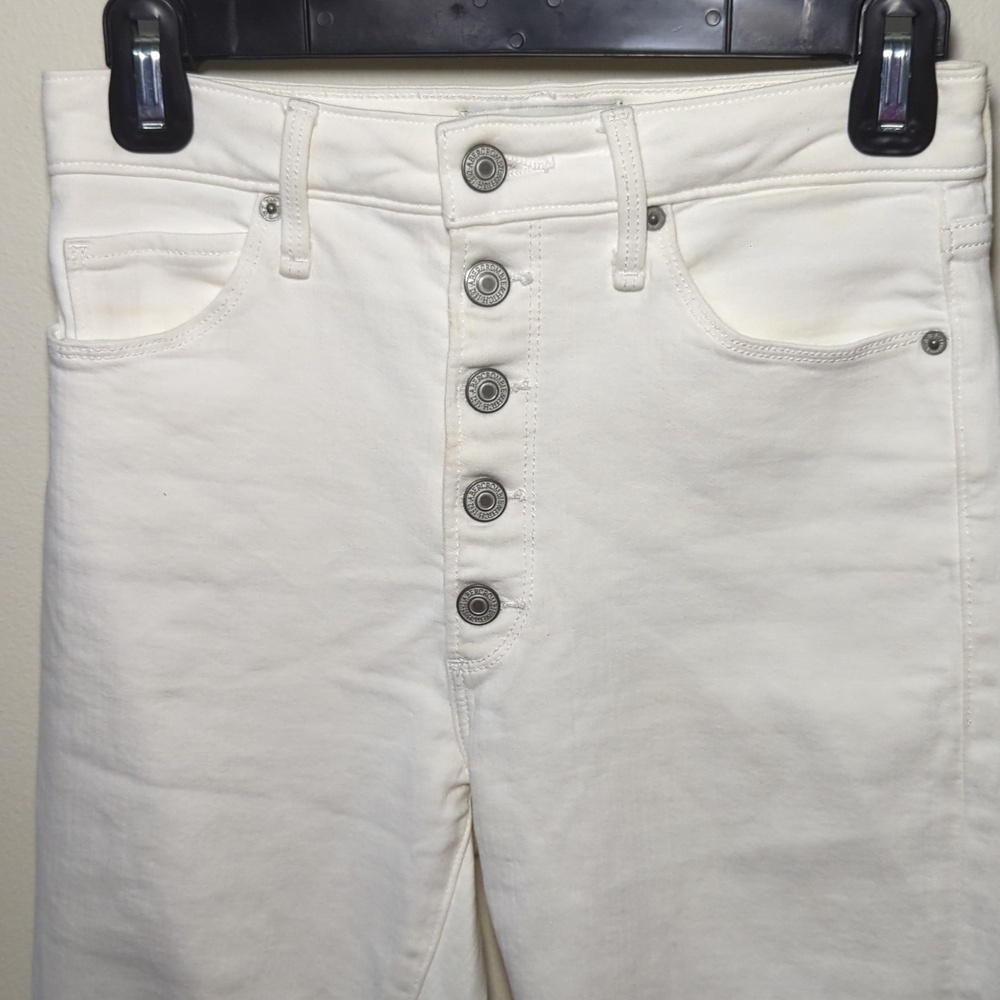 Abercrombie & Fitch Super Skinny Ankle Jeans High Rise Button Fly Size 25 0S - Picture 2 of 6